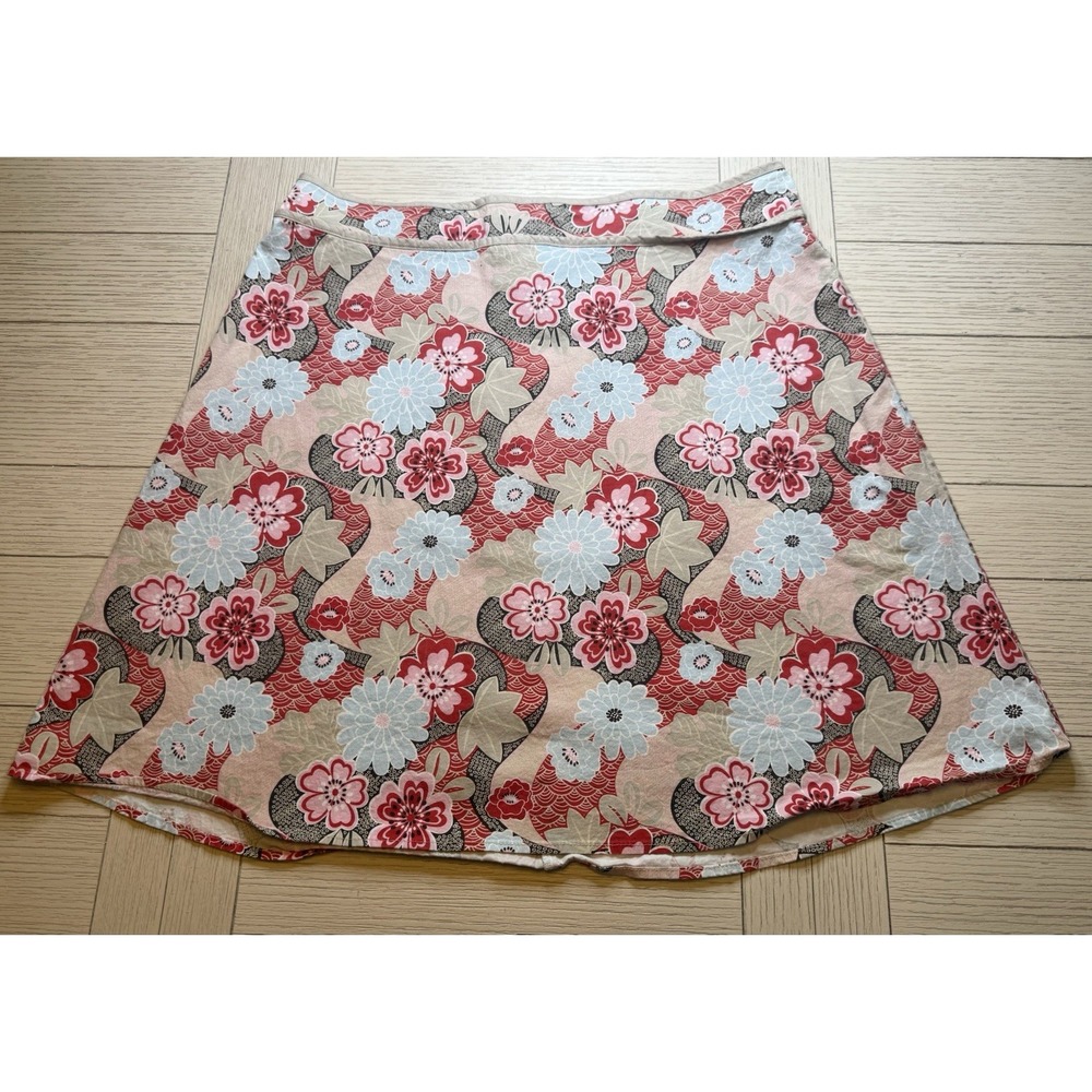 Spring‎ Street Women's Vintage 90s/Y2k Floral Midi Skirt. Cotton Spandex. Sz 24
